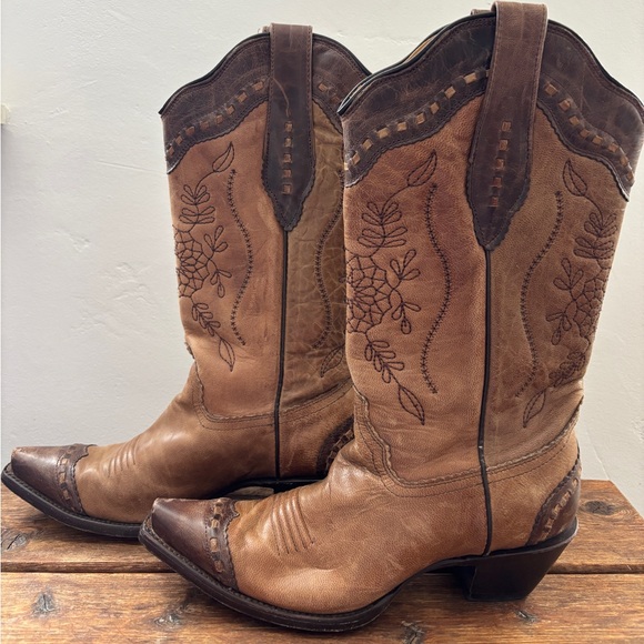 CORRAL Western Cowboy Boot Women’s 7.5M Brown Floral Embroidery Mexico A2500 - Picture 2 of 12